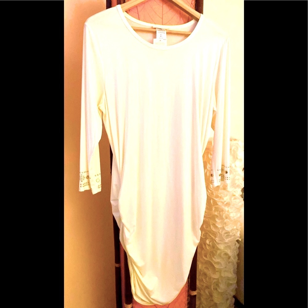 Rare MICHAEL KORS Silky Stunning Ivory Dress M/L